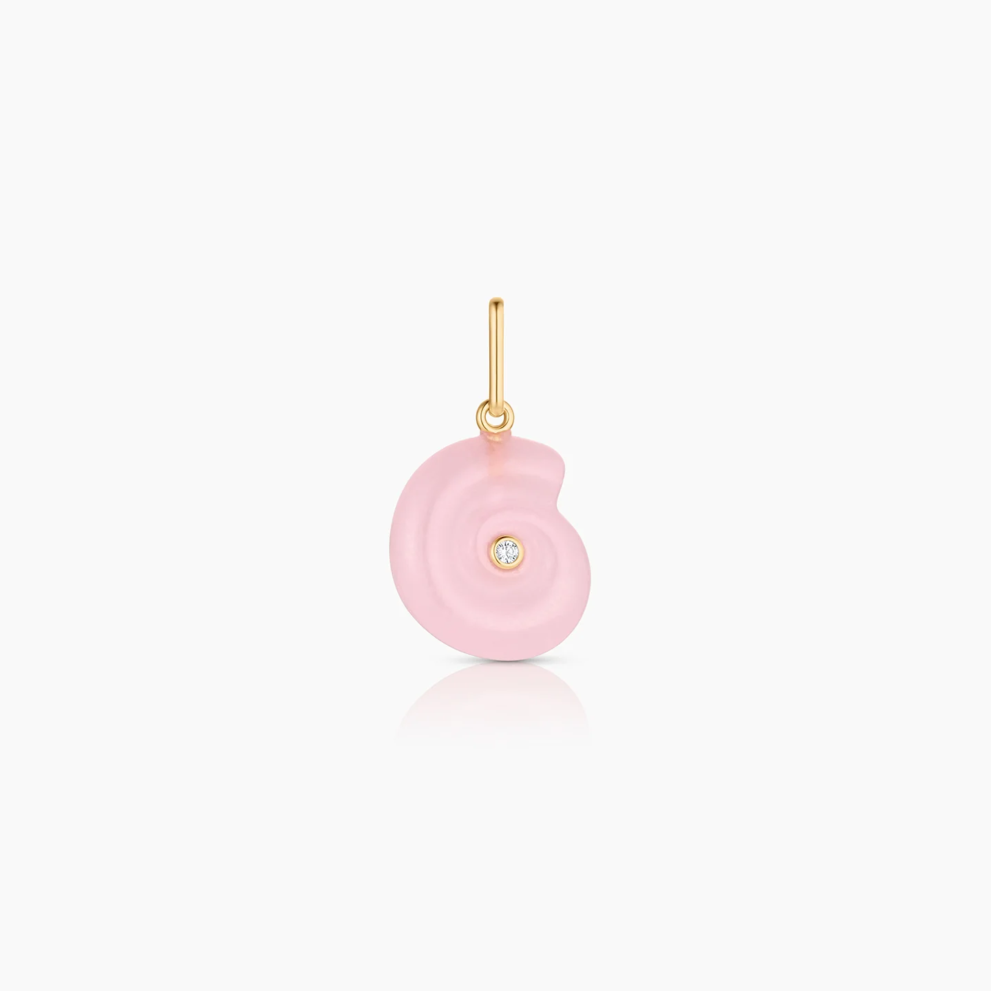 Nautilus Pink Jade Spiral Shell