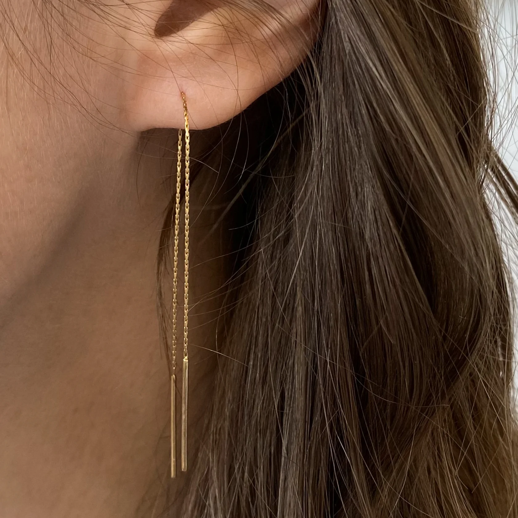 Nena Threader Earrings - Image 2