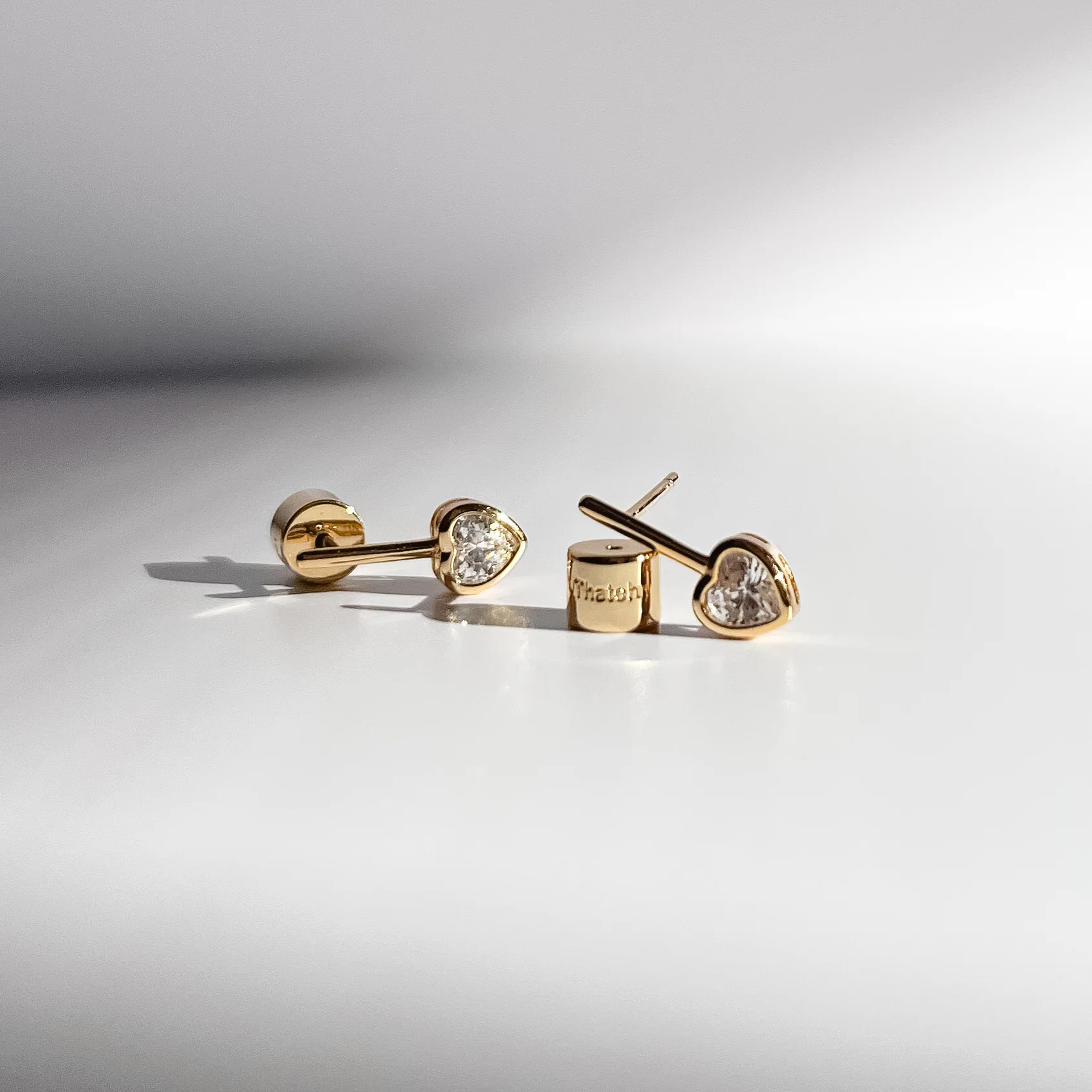 Noemi Heart Drop Earrings - Image 3