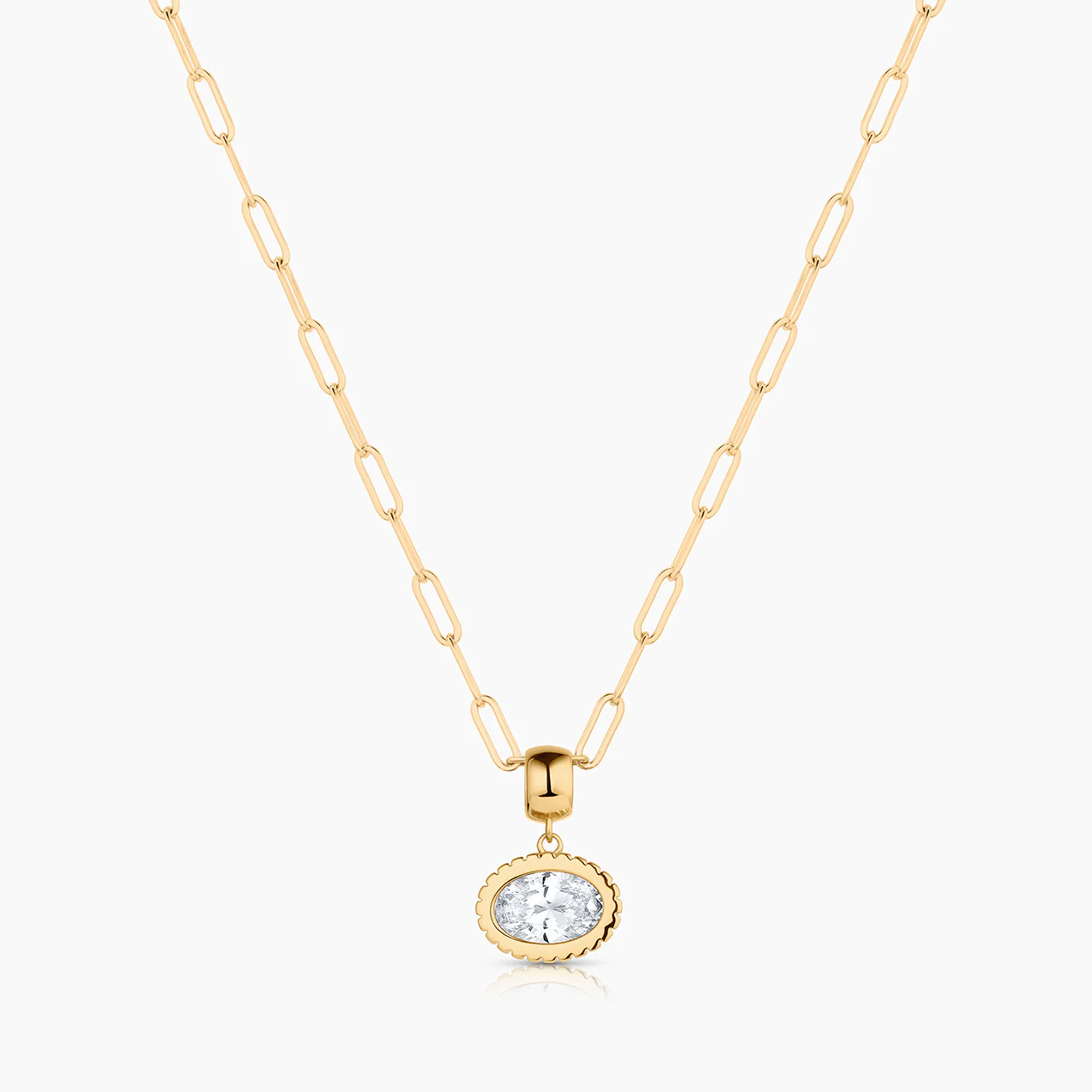 Nova Oval Cubic Zirconia Bail - Image 11