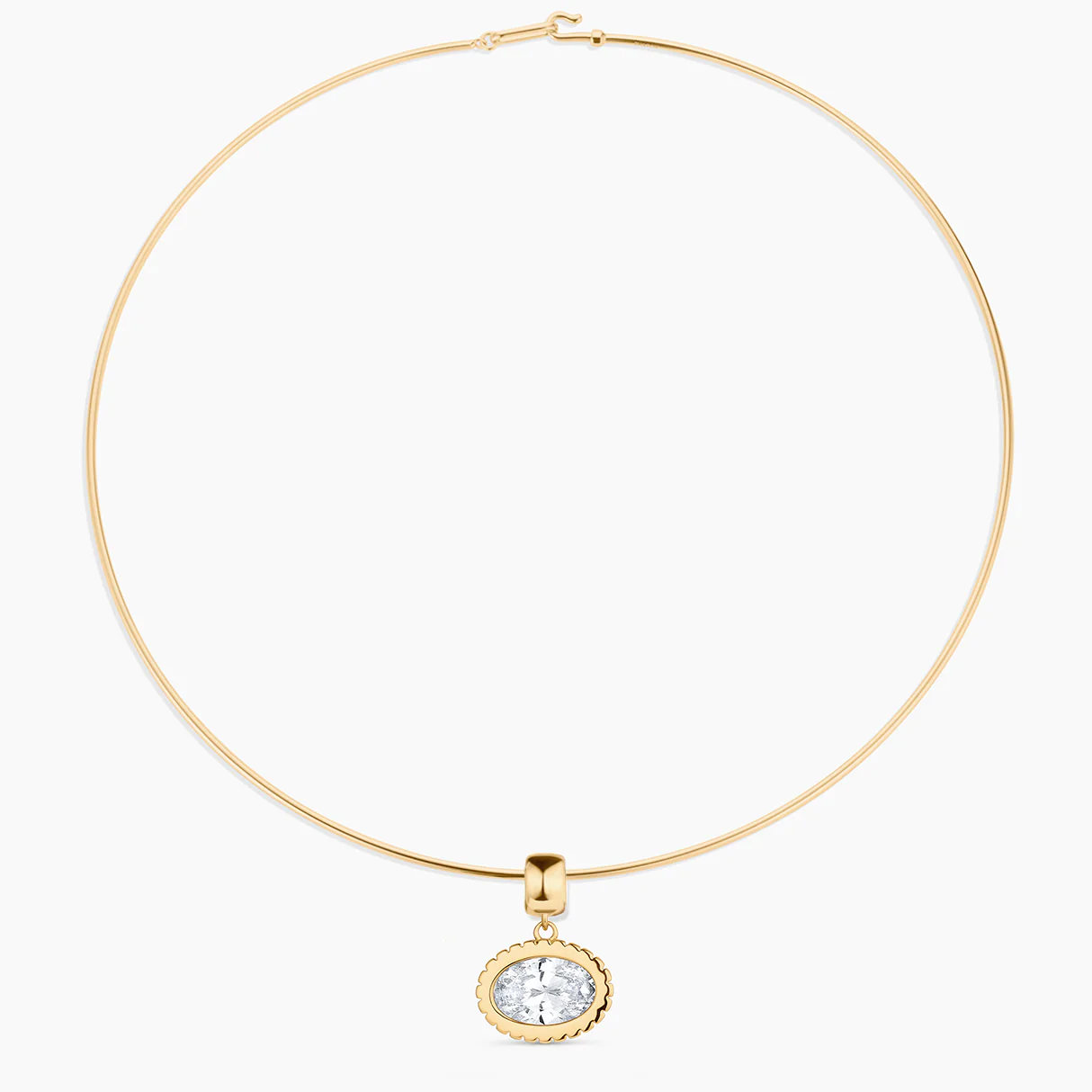 Nova Oval Cubic Zirconia Bail - Image 13