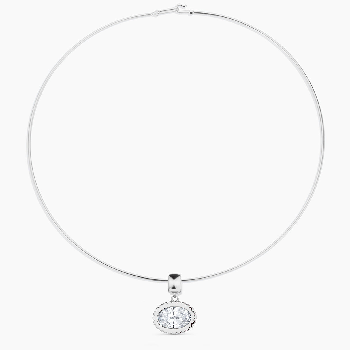 Nova Oval Cubic Zirconia Bail - Image 16