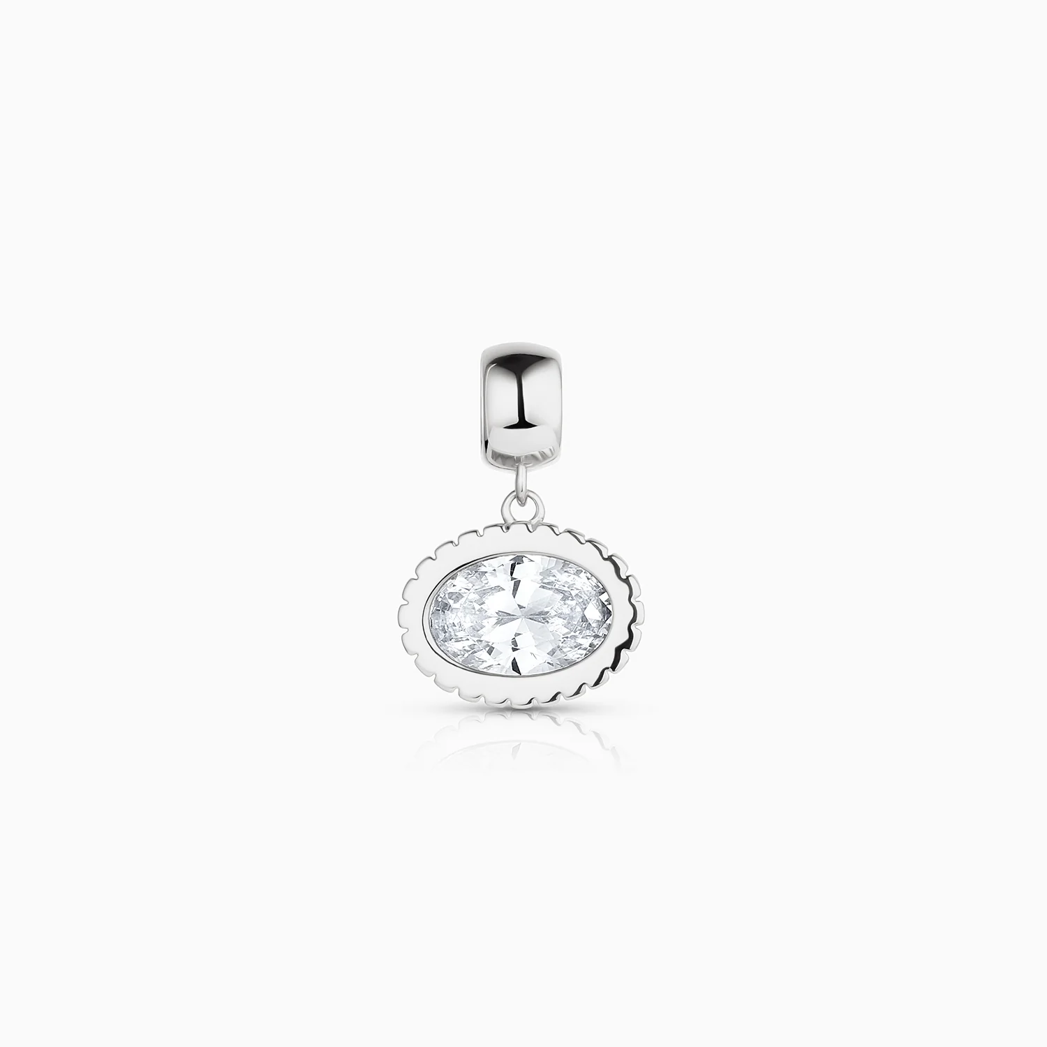 Nova Oval Cubic Zirconia Bail - Image 18