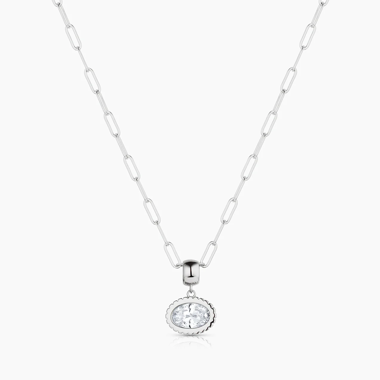 Nova Oval Cubic Zirconia Bail - Image 24