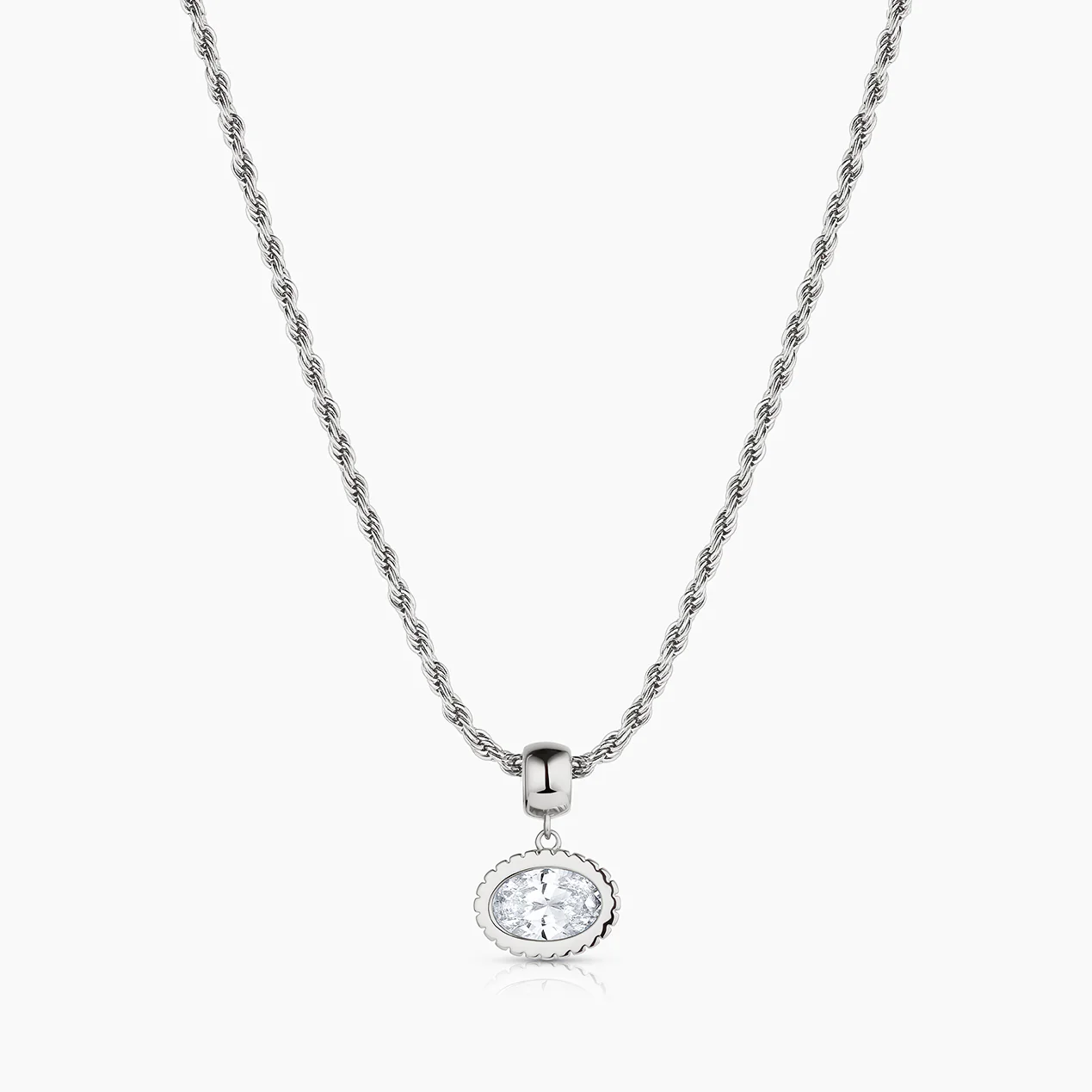 Nova Oval Cubic Zirconia Bail - Image 25