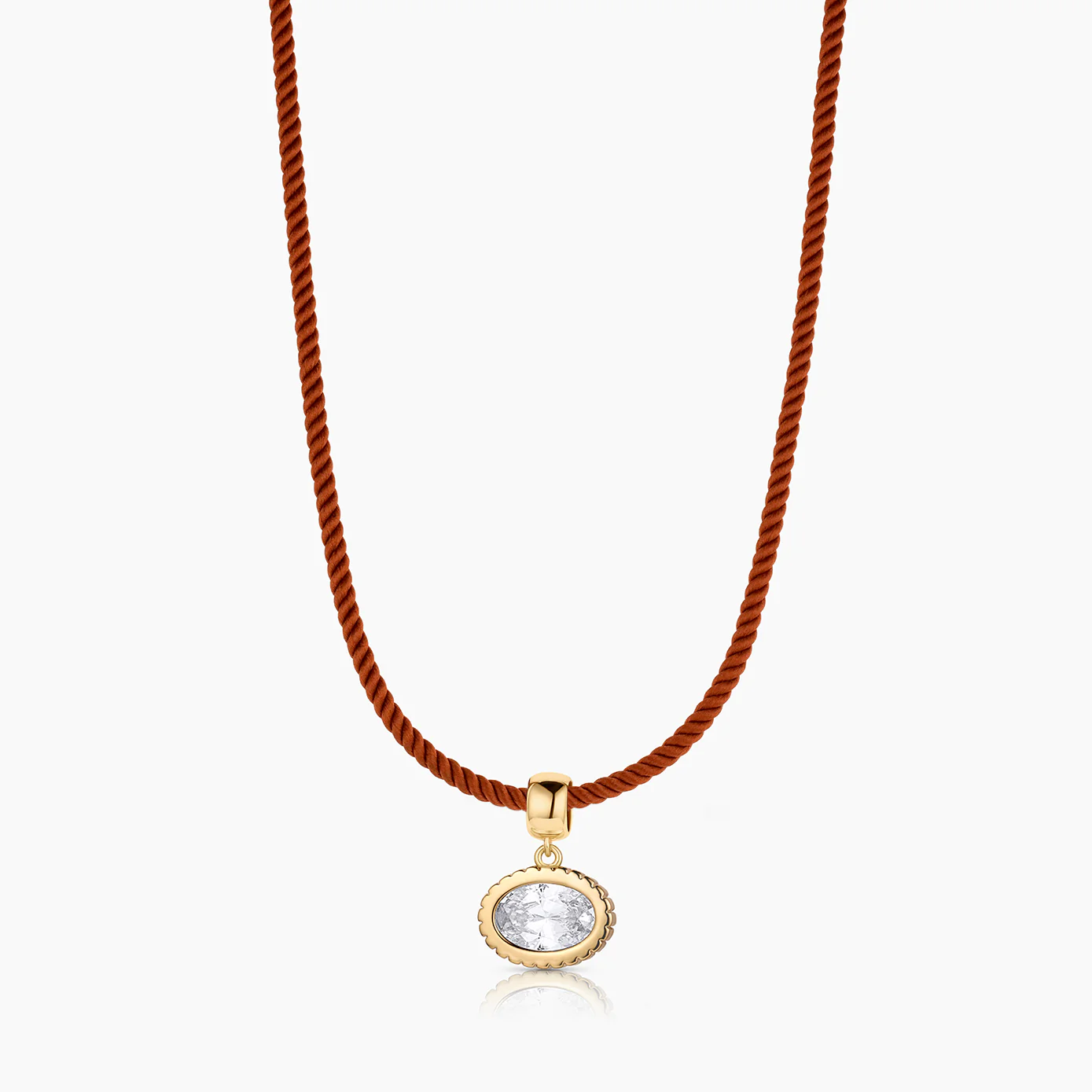 Nova Oval Cubic Zirconia Bail - Image 4