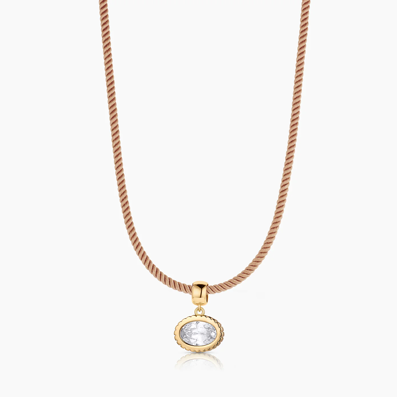 Nova Oval Cubic Zirconia Bail - Image 5