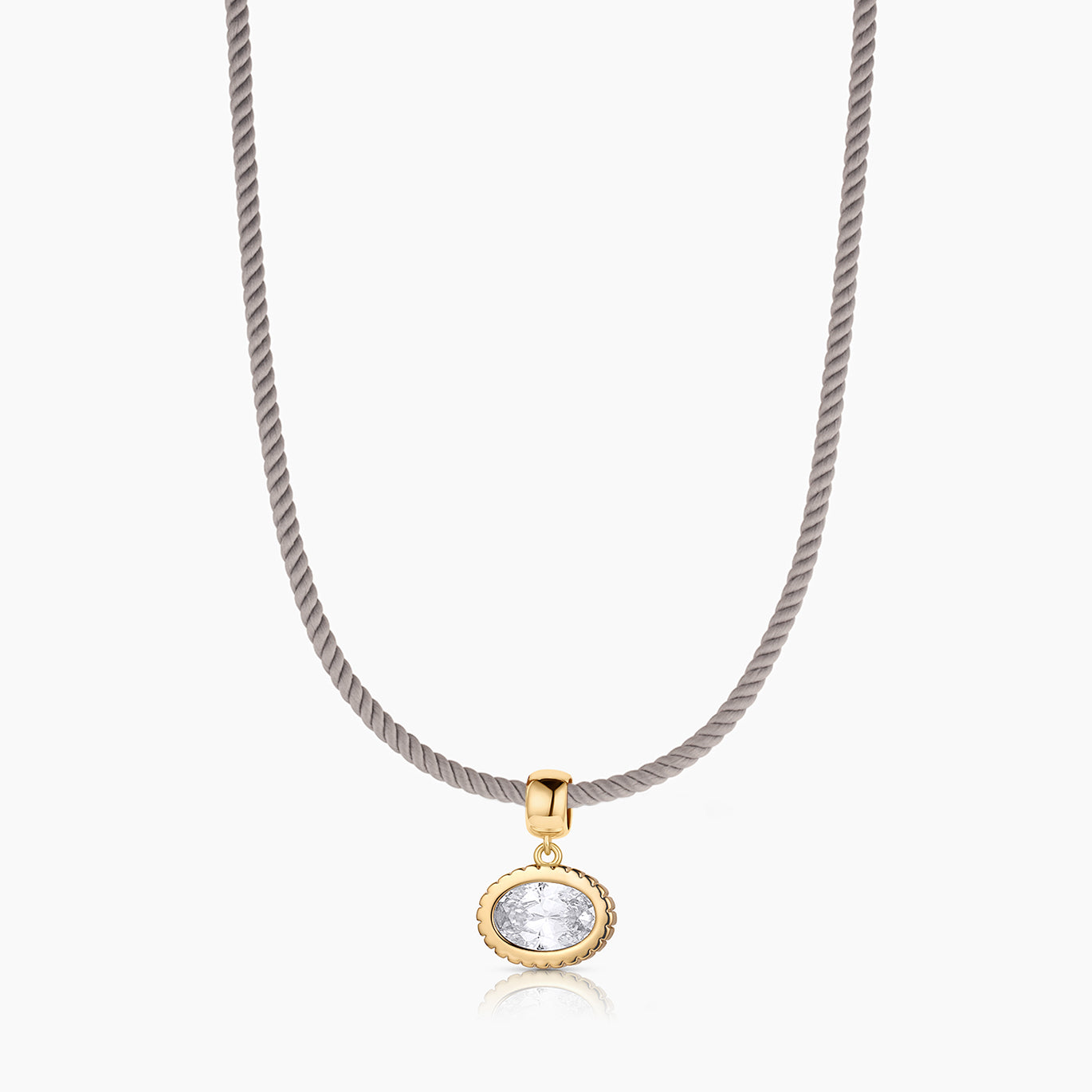 Nova Oval Cubic Zirconia Bail - Image 6