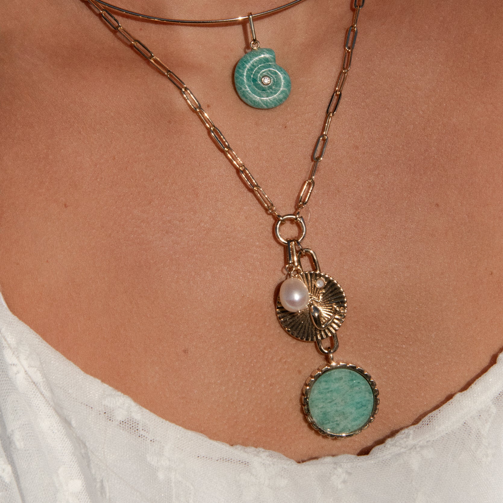 Paradiso Mermaid Amazonite Necklace - Image 4