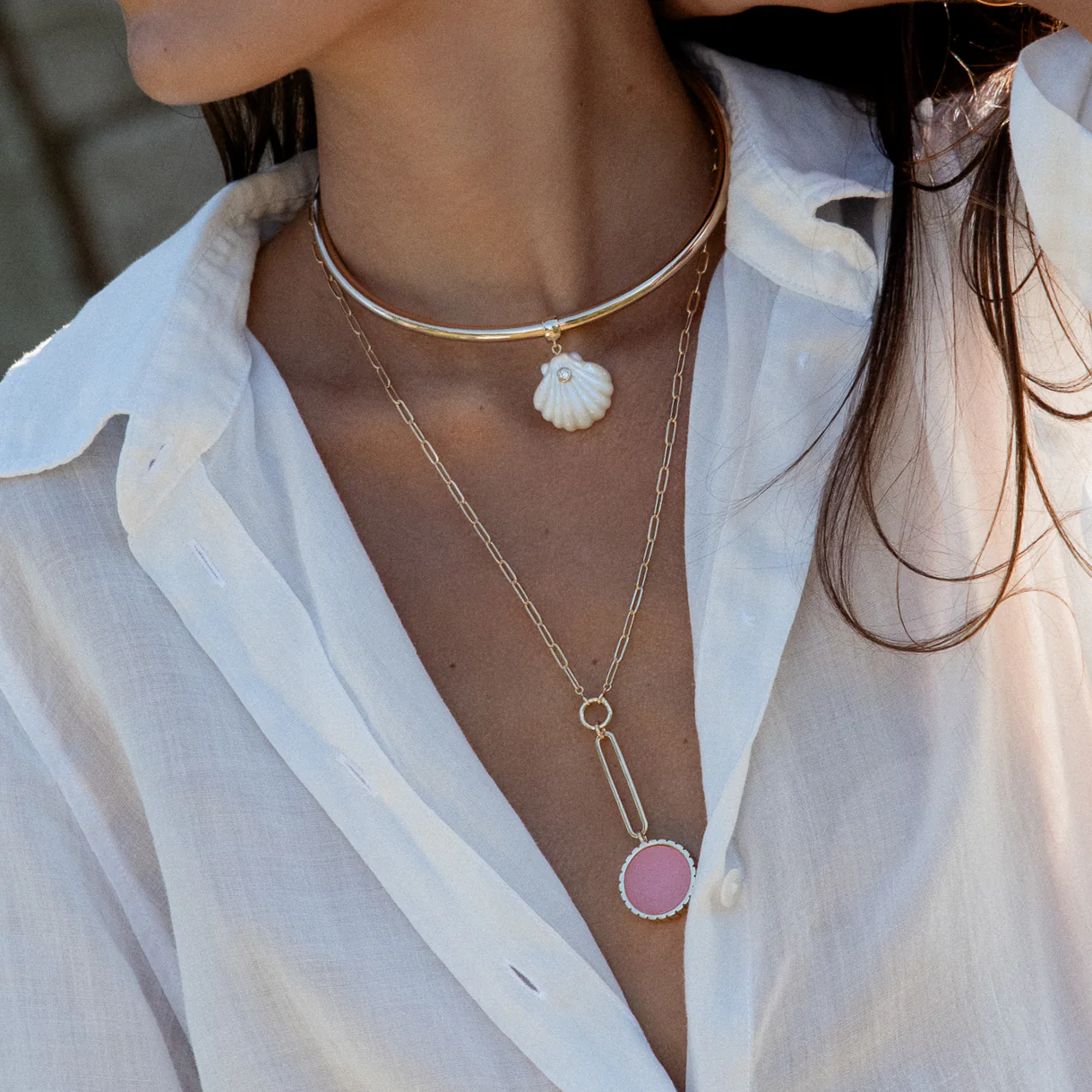 Odeon Pink Jade Drop - Image 2