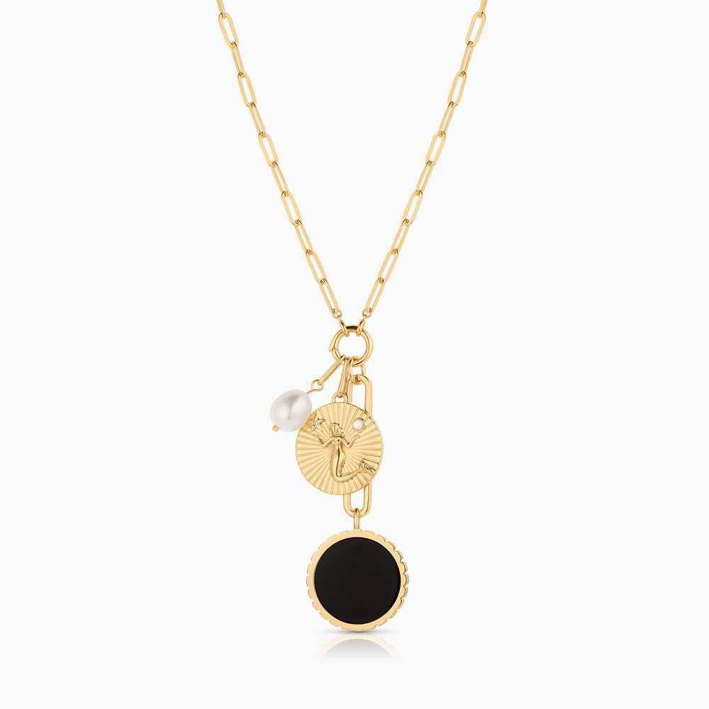 Paradiso Mermaid Onyx Necklace