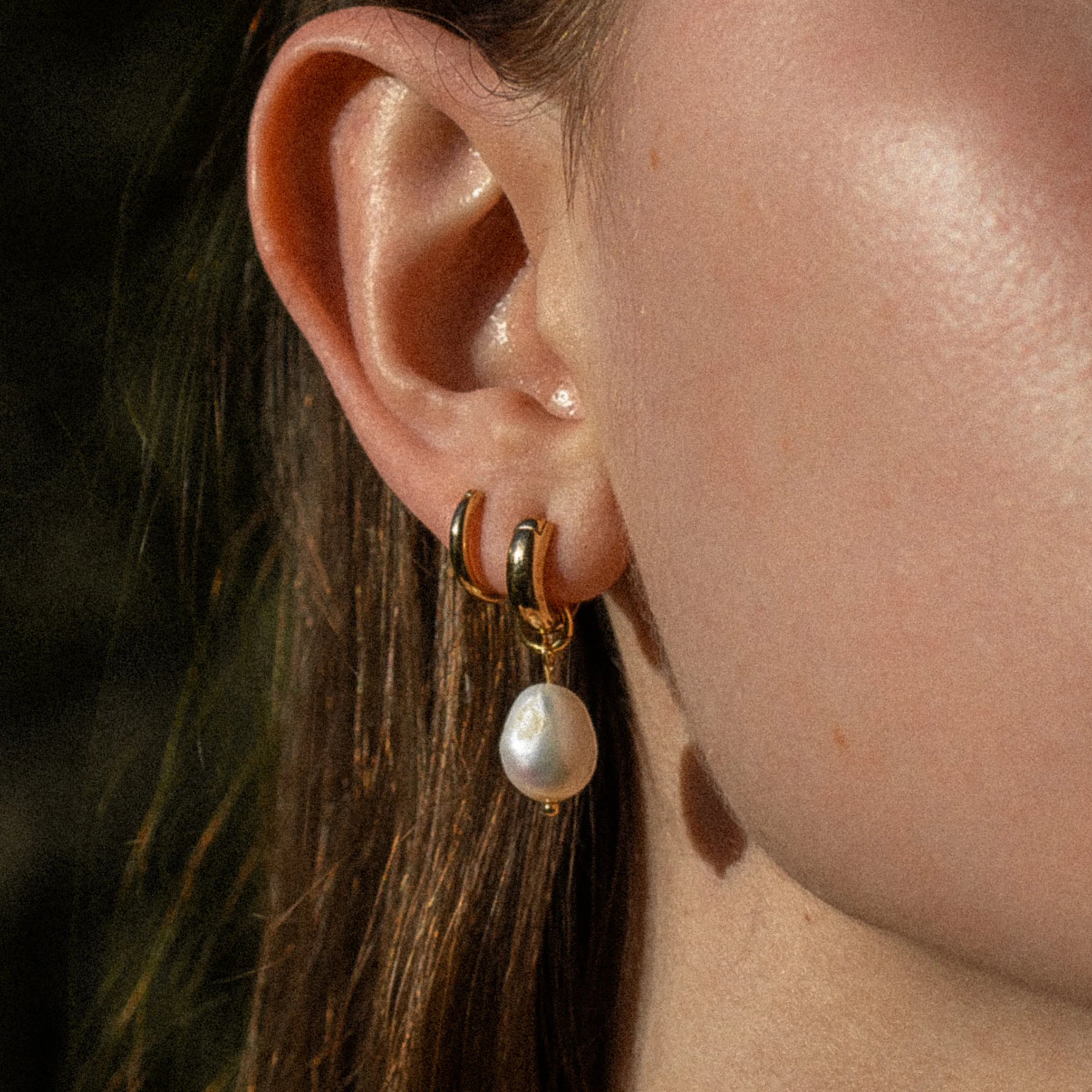 Colette Petite Pearl Earrings - Image 2