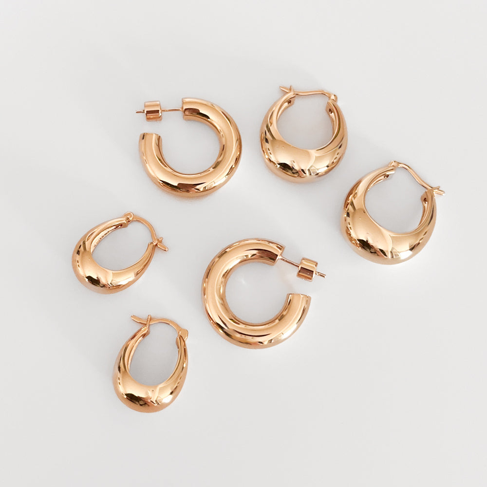 Lumi Petite Hoop Earrings - Image 3