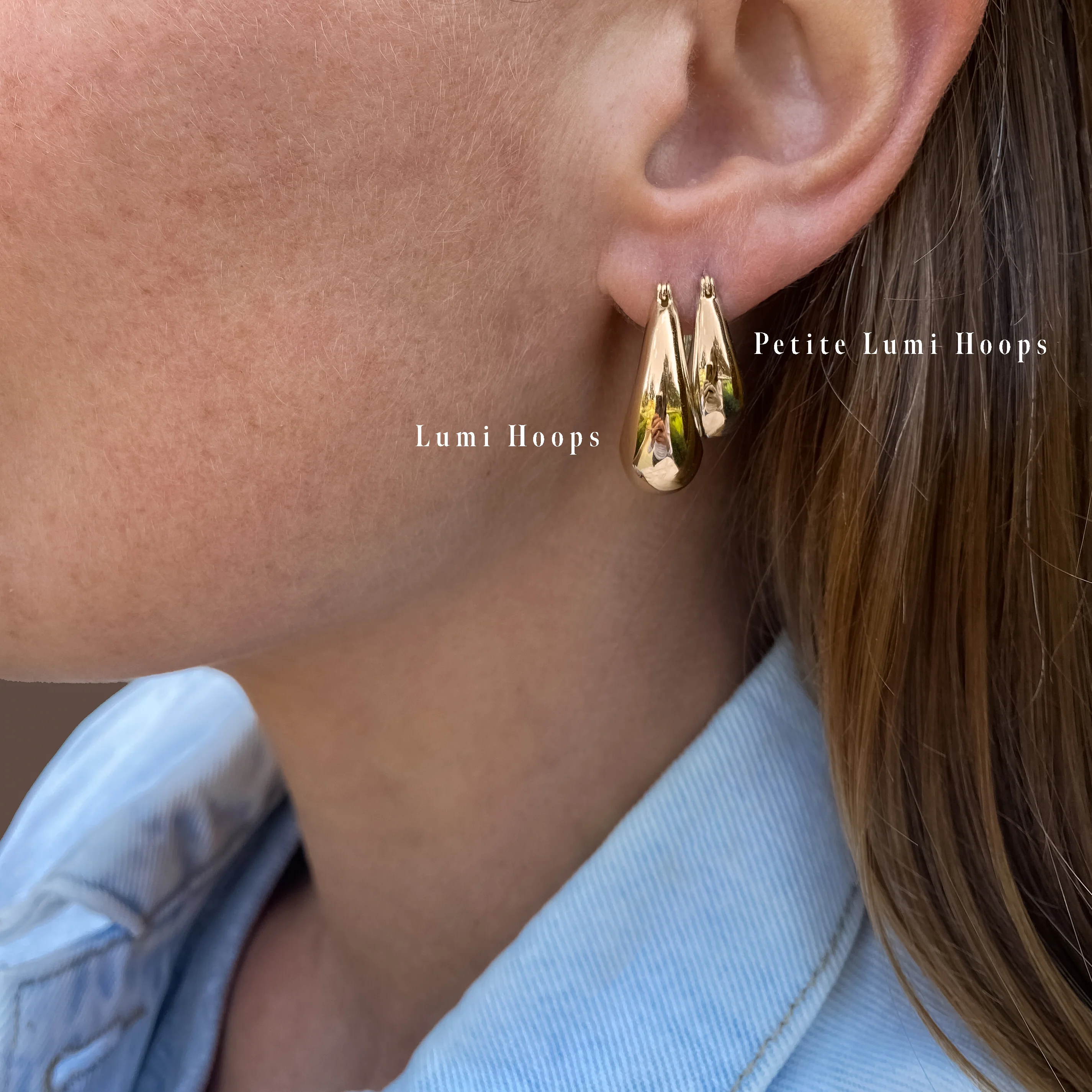 Lumi Petite Hoop Earrings - Image 5