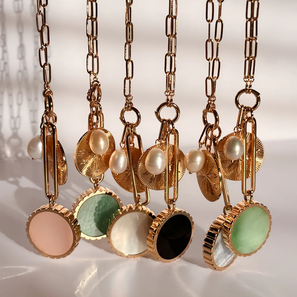 Solario Sundial Chrysoprase Necklace - Image 3