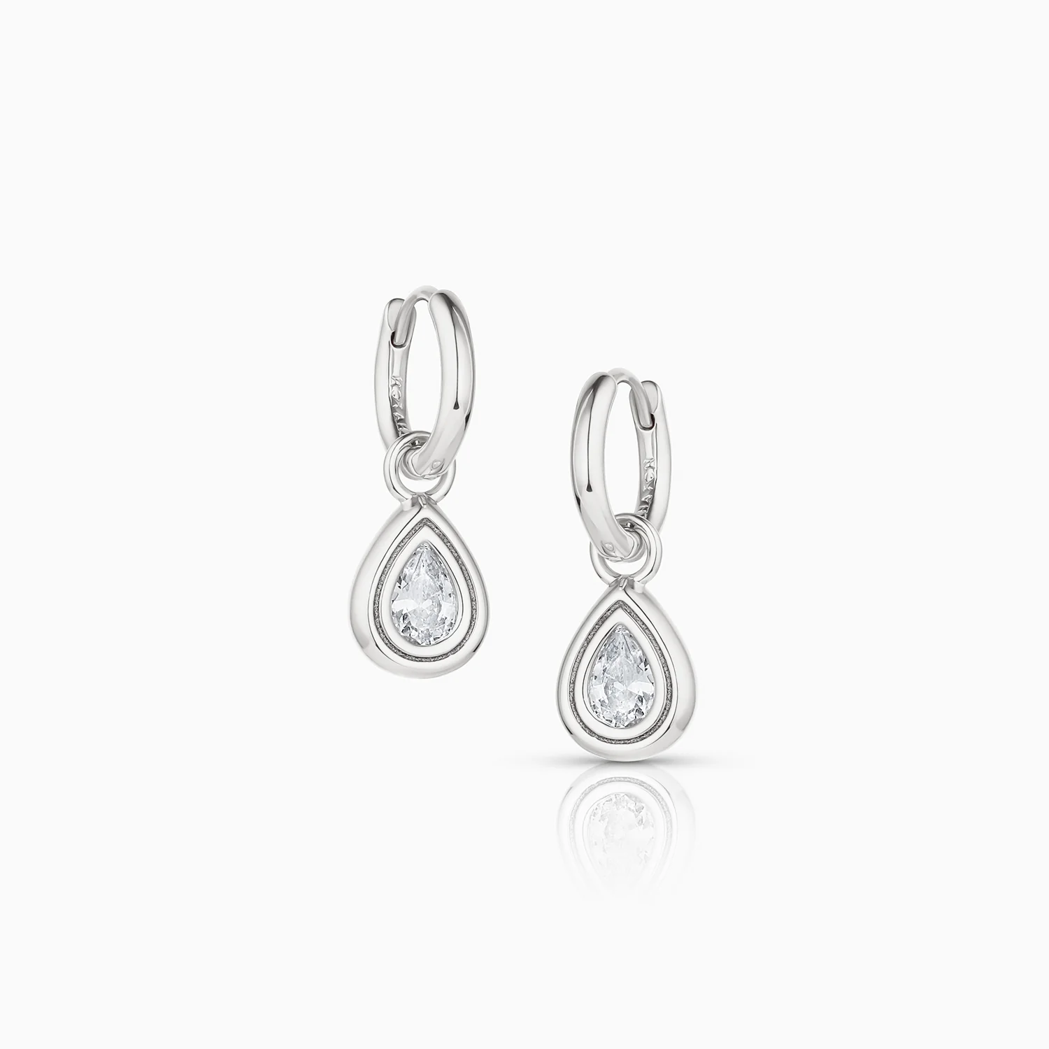Starlet Teardrop Hoop Earrings - Image 4