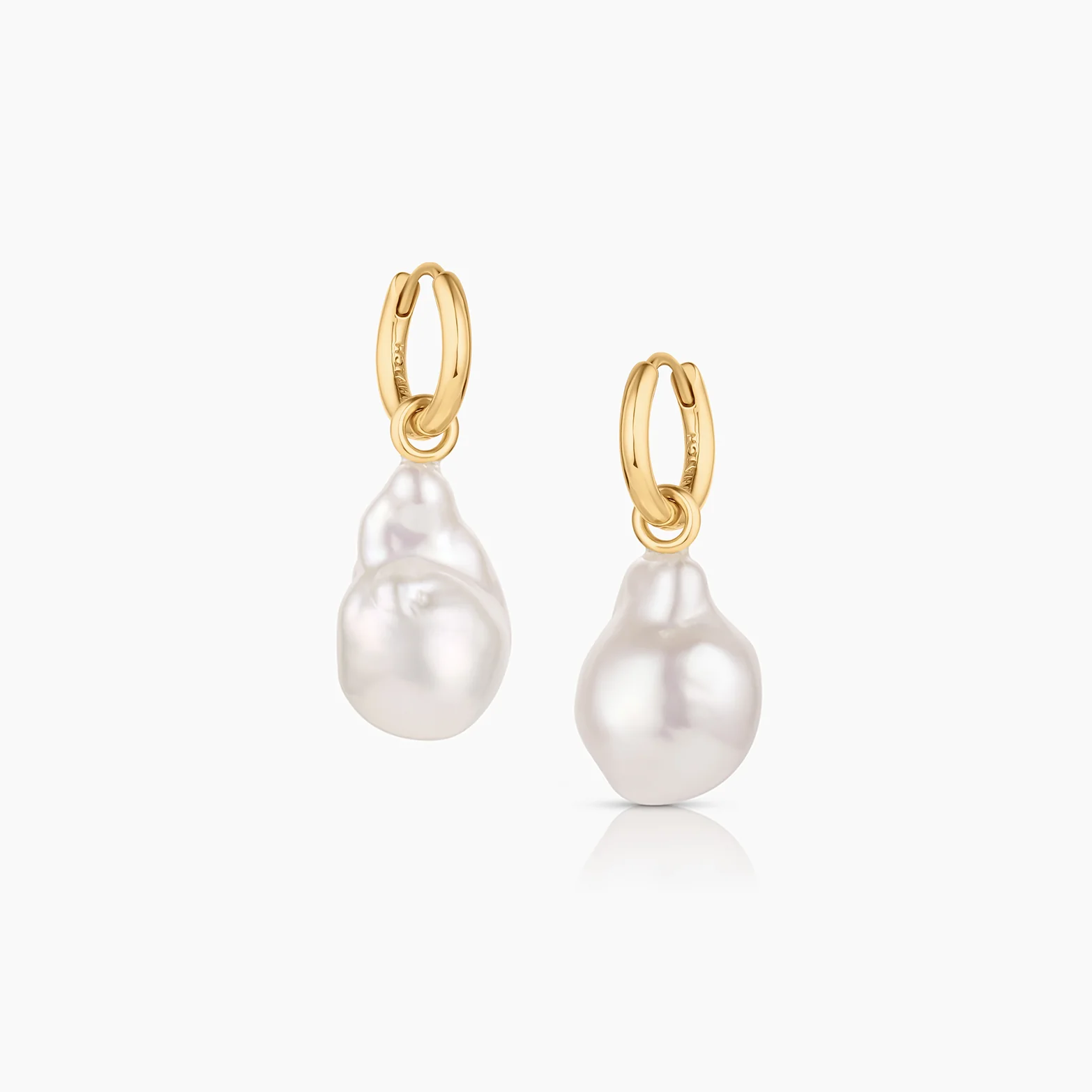 Talia Pearl Hoop Earrings