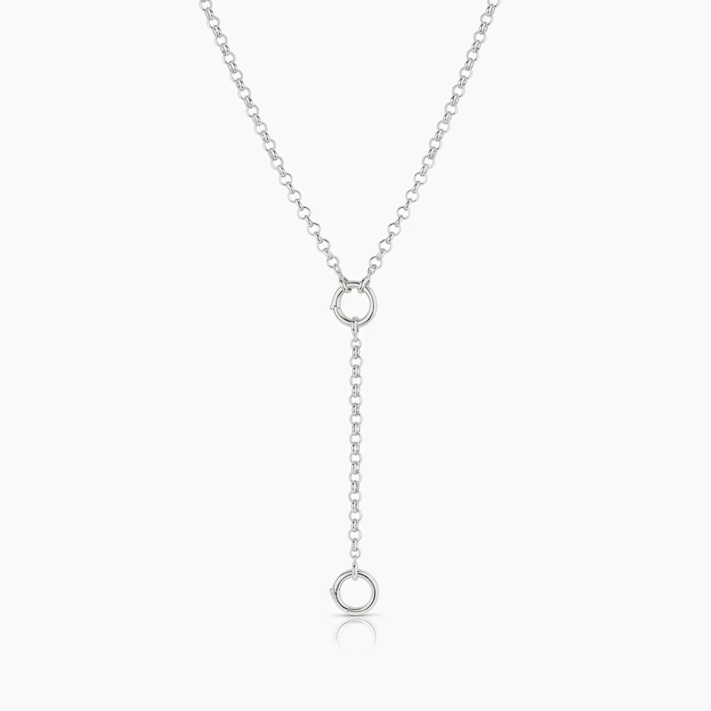 Vienna Rolo Charm Lariat Necklace - Image 7