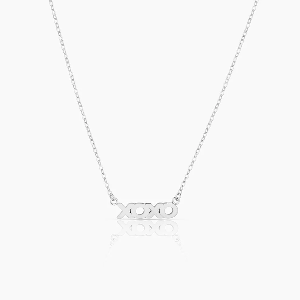 XOXO Script Necklace - Image 3